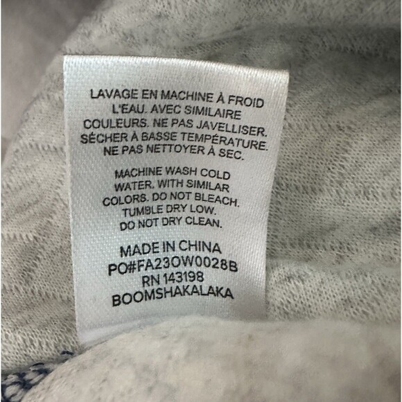 CHUBBIES Trail Mix Geo-Pattern Quarter Zip Sweatshirt Pocket‎ Men's MEDIUM *NEW* - Picture 9 of 11